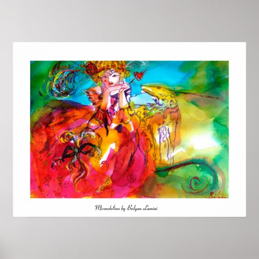 MIRANDOLINA / Venetiaanse carnavalmaskers Poster (Voorkant)