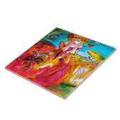 MIRANDOLINA / Venetiaanse carnavalmaskers Tegeltje (Zijkant)