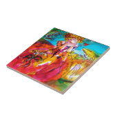 MIRANDOLINA / Venetiaanse carnavalmaskers Tegeltje (Zijkant)