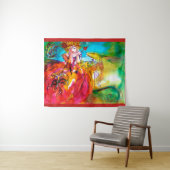 MIRANDOLINA Venetiaanse carnavalmaskers Wandkleed (In Situ (horizontaal))