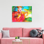 MIRANDOLINA / Venetiaanse Carnavalsmaskers Canvas Afdruk (Insitu (Woonkamer))
