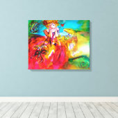 MIRANDOLINA / Venetiaanse Carnavalsmaskers Canvas Afdruk (Insitu (Houten vloer))