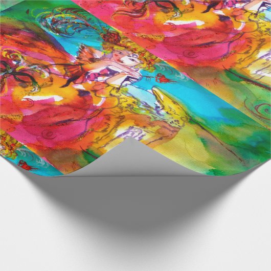 MIRANDOLINA/Venetian Masquerade Party Cadeaupapier (Hoek)