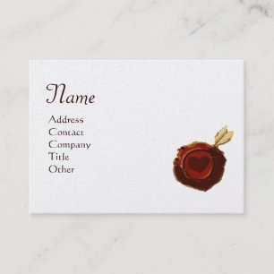MIRANDOLINA WAX ZEGEL Monogram Gold Metallic Papie Visitekaartje