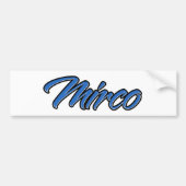 Mirco Name blue Aufkleber Sticker Autoaufkleber (Voorkant)