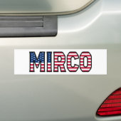 Mirco Name Vorname USA Aufkleber Sticker Auto (Op auto)