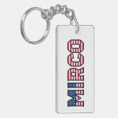 Mirco Name Vorname USA Flagge Anhänger Schlüssel Sleutelhanger (Voorkant Links)