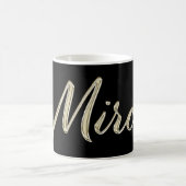 Mirco Name whitegold Tasse Teetasse Kaffeetasse Koffiemok (Center)