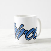 Mirco Vorname Name blue Tasse Kaffeetasse Koffiemok (Voorkant rechts)