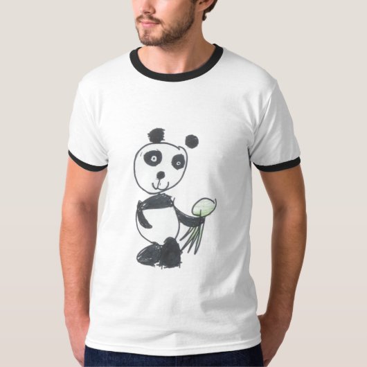 Mirella's Panda-tekening T-shirt (Voorkant)