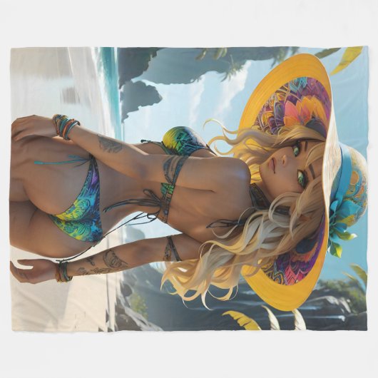 Mireya Dollz Fleece Deken (Voorkant (Horizontaal))