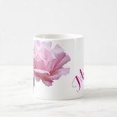  Miriam naam  roze rozenbloem Koffiemok (Center)