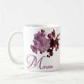 Miriam naam roze rozenbloemen boho C Koffiemok (Links)