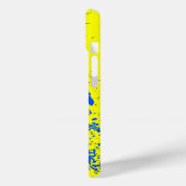 Miriam Naam Sjabloon, Lemon Green Blue Ink Stain Case-Mate iPhone Case (Achterkant / Links)