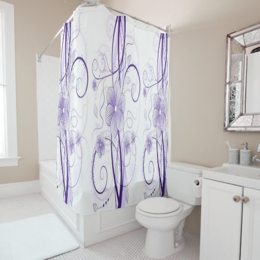 Miriam Paarse douchegordijn (In situ)