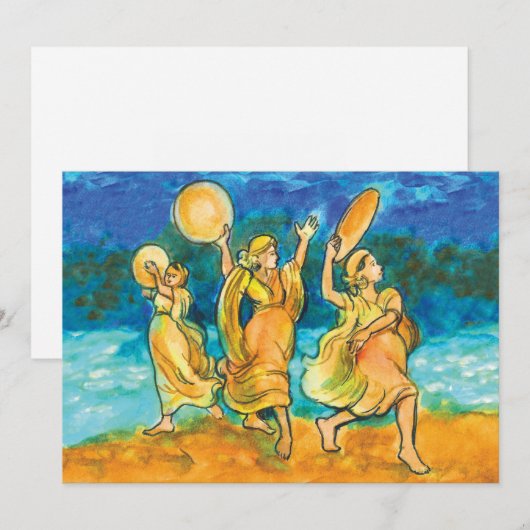 Miriam's Song van de Zee Feestdagenkaart (Voorkant / Achterkant)