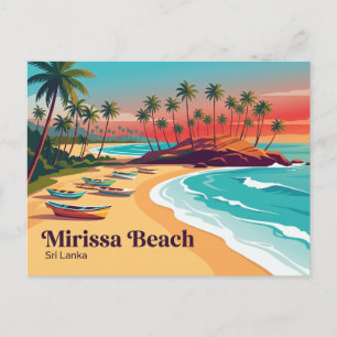 Mirissa Beach Sri Lanka Briefkaart