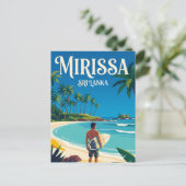 Mirissa Beach Sri Lanka Briefkaart (Staand voorkant)