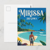 Mirissa Beach Sri Lanka Briefkaart (Voorkant / Achterkant)