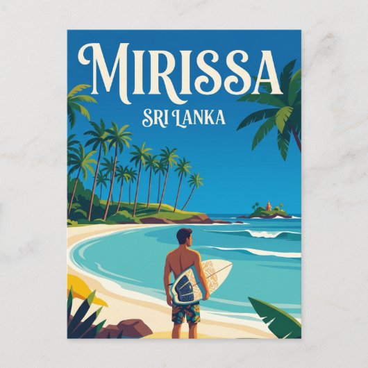 Mirissa Beach Sri Lanka Briefkaart (Voorkant)