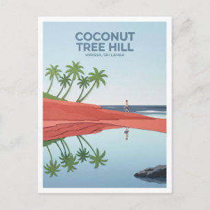 Mirissa Kokospalmheuvel Sri Lanka Reizen Briefkaart