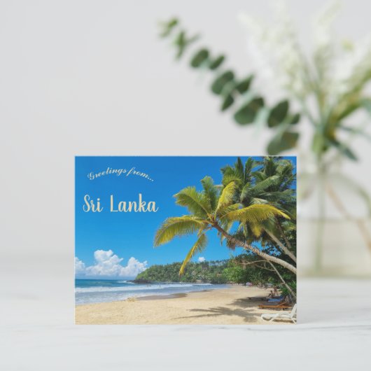 Mirissa Sri Lanka Briefkaart (Staand voorkant)