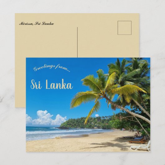 Mirissa Sri Lanka Briefkaart (Voorkant / Achterkant)