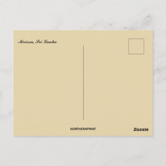 Mirissa Sri Lanka Briefkaart (Achterkant)
