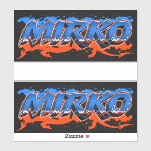 Mirko Vorname Name Graffiti Aufkleber Sticker (Vel)