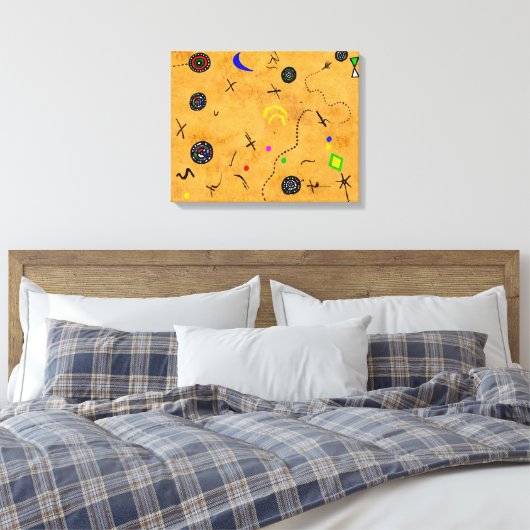 Miro Downunder Canvas Afdruk (Insitu (Slaapkamer))
