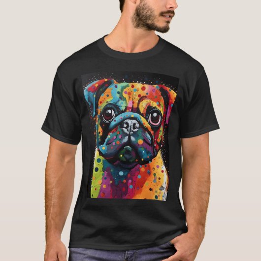 Miro Pug WOOF T-shirt (Voorkant)