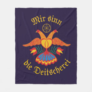 Mirr sinn die Duutsjers - Duutsje vlag Fleece Deken