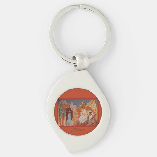 Mirre dragende vrouwen l Orthodoxe Icon l Personal Sleutelhanger (Voorkant)