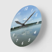 Mirror Afbeelding Clock Ronde Klok (Hoek)