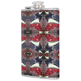 Mirror afbeelding die herhaalde vorm genereert, bo heupfles