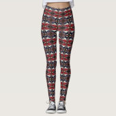 Mirror afbeelding die herhaalde vorm genereert, bo leggings (Voorkant)
