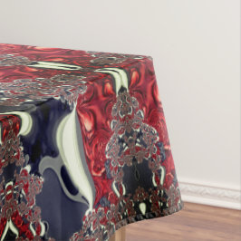 Mirror afbeelding die herhaalde vorm genereert, bo tafelkleed