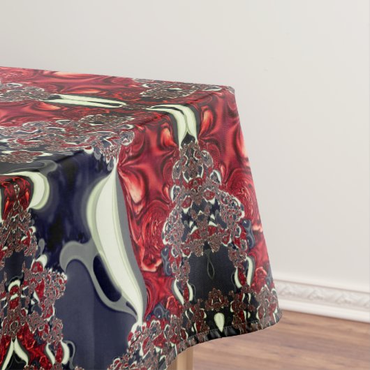 Mirror afbeelding die herhaalde vorm genereert, bo tafelkleed (Voorbeeld)