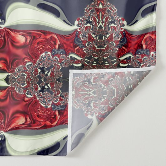 Mirror afbeelding die herhaalde vorm genereert, bo wandkleed (Detail)