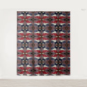 Mirror afbeelding die herhaalde vorm genereert, bo wandkleed (Voorkant)