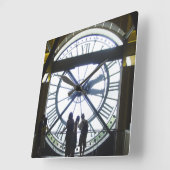 Mirror Afbeelding Museé d'Orsay Interior Vierkante Klok (Hoek)