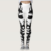 Mirror Afbeelding Skeletten White Leggings (Voorkant)