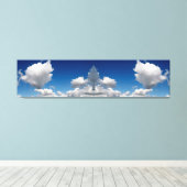 Mirror afbeelding sky panorama canvas afdruk (Insitu (Houten vloer))