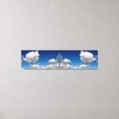 Mirror afbeelding sky panorama canvas afdruk (Voorkant)
