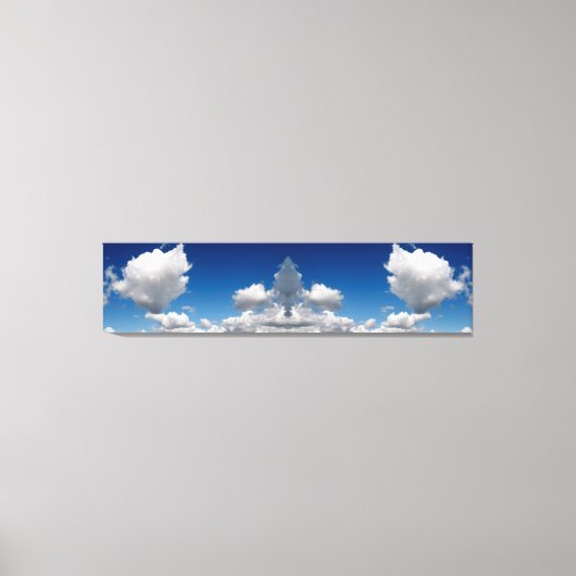 Mirror afbeelding sky panorama canvas afdruk (Voorkant)