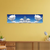 Mirror afbeelding sky panorama canvas afdruk (Insitu (Woonkamer))