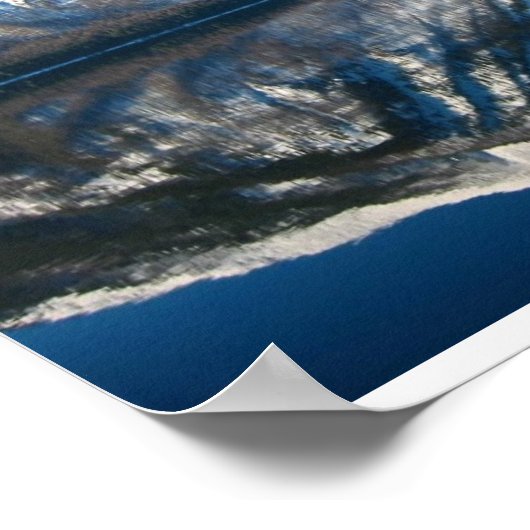 Mirror-afbeelding van het McDonald-meer Poster (Hoek)