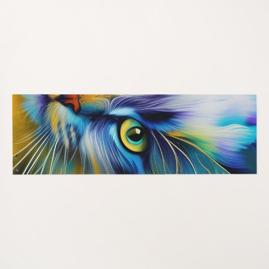 Mirror-afbeeldingen van een kleurrijke Siamese Kit Yogamat (Achterkant (horizontaal))