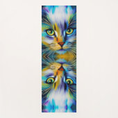 Mirror-afbeeldingen van een kleurrijke Siamese Kit Yogamat (Voorkant)