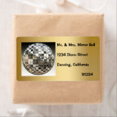 Mirror Ball Disco Party-labels Etiket (Insitu)